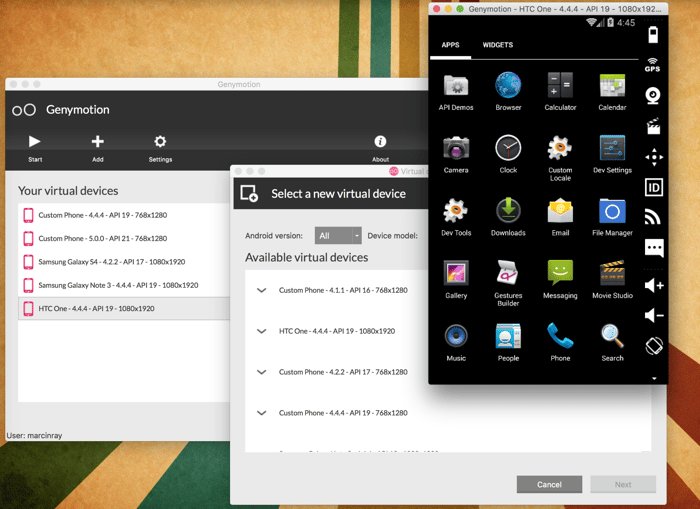 Android tools - Genymotion