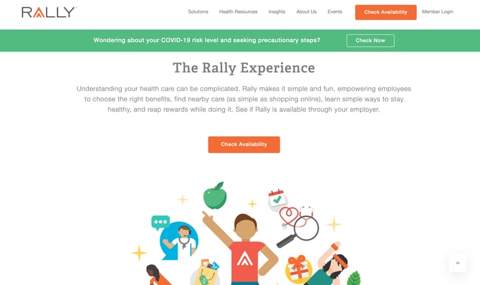 Rally Health website